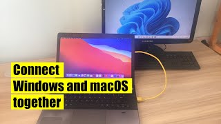how to connect macOS and Windows using a cable