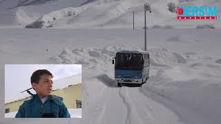 Ovacık, Kara Gömüldü Kar Kalınlığı Yer Yer 2 Metre