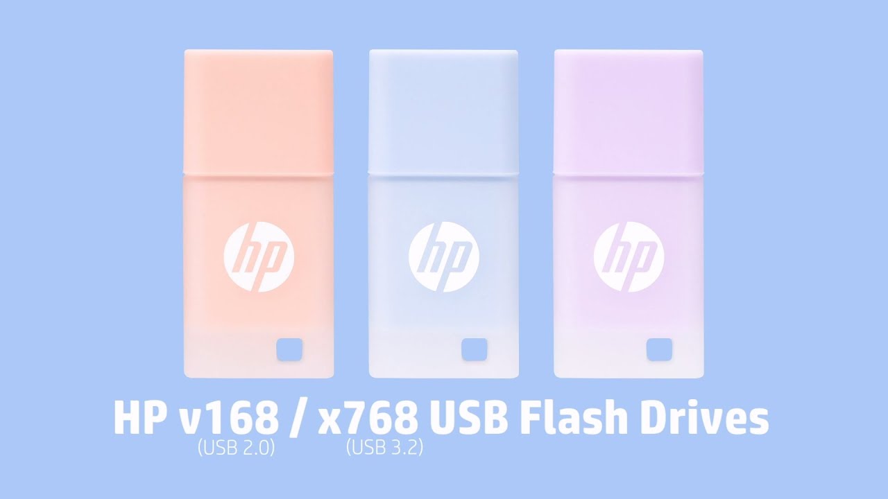HP x768 & v168 USB Flash Drives HP Authorized Products YouTube