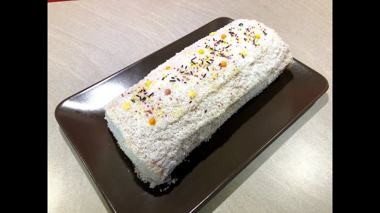 noix de coco coconut yves rocher BUCHE de NOEL à la NOIX DE COCO (Cuisine par Cedric et Seb)