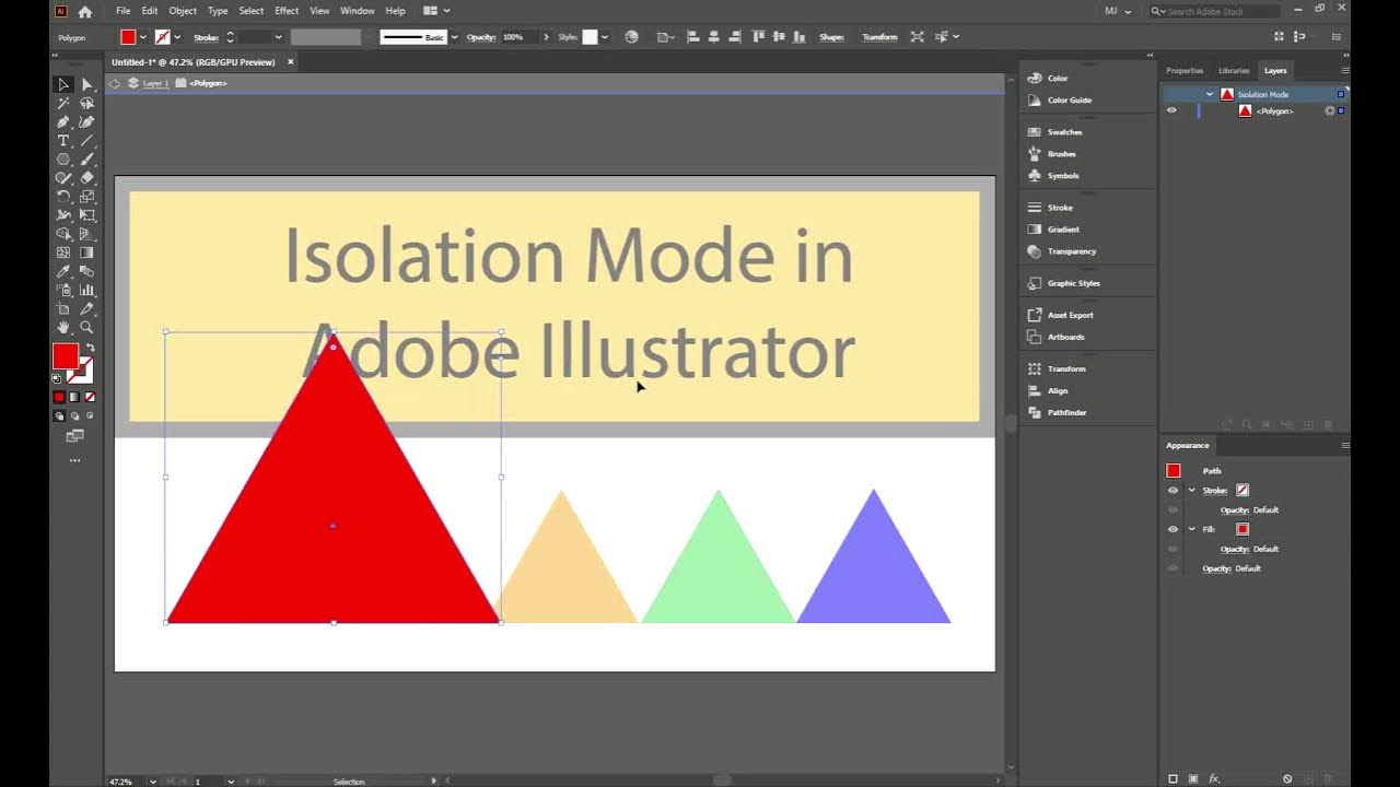 Isolation Mode in Adobe Illustrator YouTube