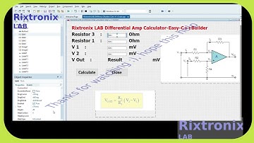 Design Differential Op Amp Calculator CPlus Builder Ep7