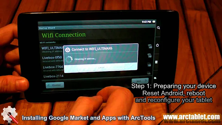 Use ArcTools to Install Android Market and Apps on your Archos (101/70/43/32/28) Internet Tablet
