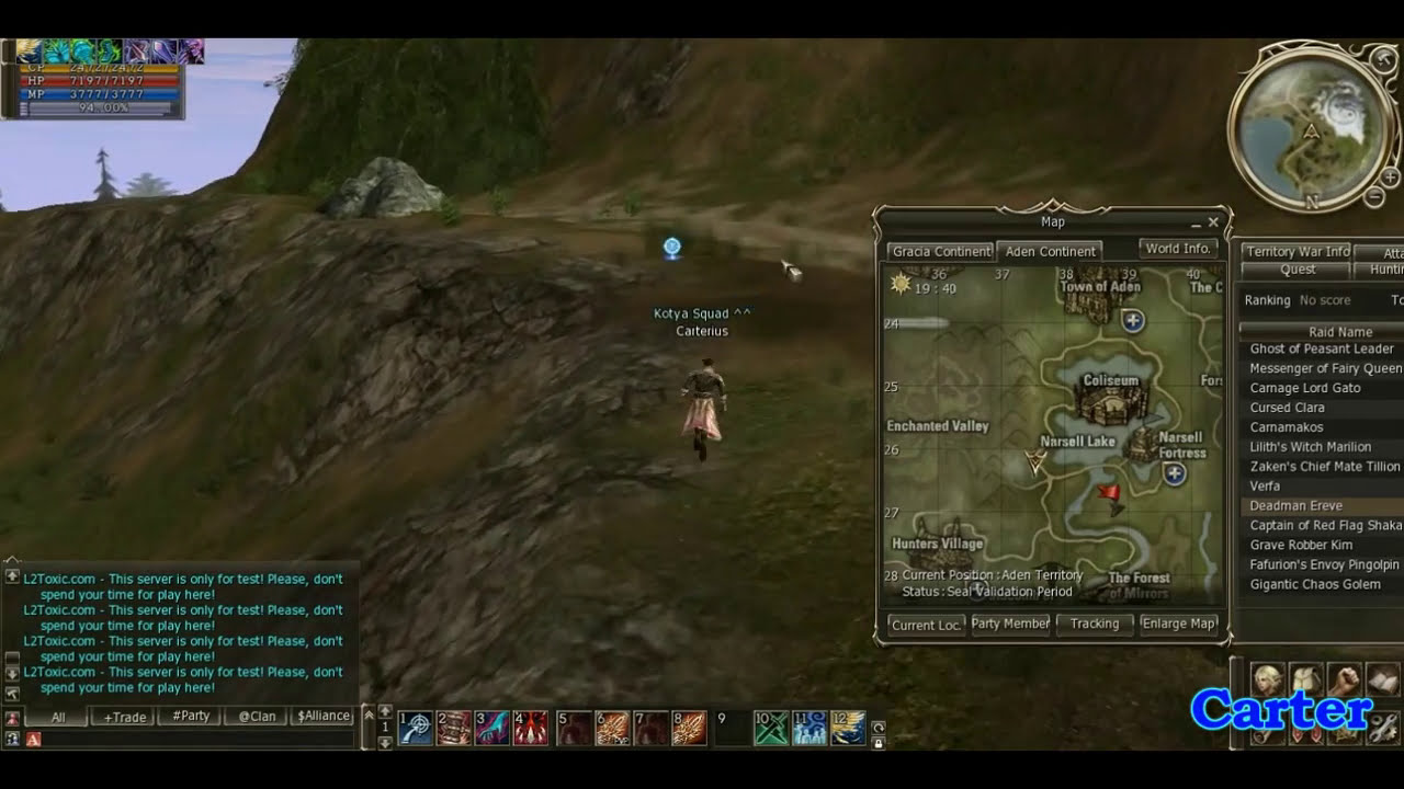 Road to Deadman Ereve 51 lvl