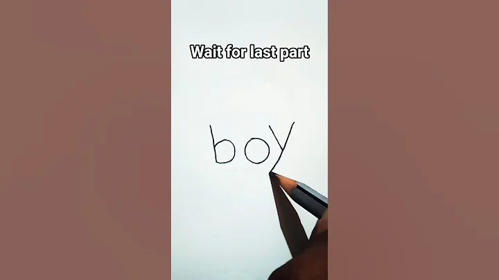 how to draw a boy image with the word 'boy' #shorts #youtubeshorts #drawing #boy #art #trending