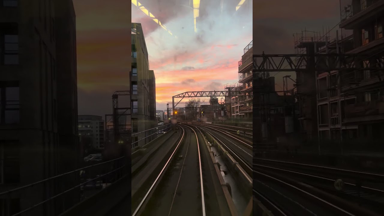 London DLR View 4K 60FPS Do Like Subscribe Shorts Sunset Tube Motivation Train Dlr