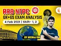 GK & GS Questions Asked in RRB NTPC 4 Feb 2021 Exam | GS Questions by Neeraj Jangid