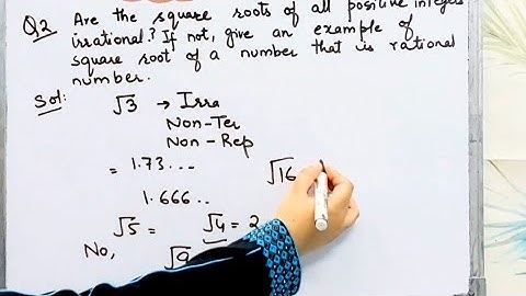 Are Square Root of all positive integers irrational,not give example of square root rational number