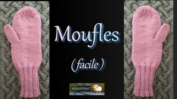 TRICOT] Tricoter des MOUFLES pour ENFANTS (FACILE) 🐑 