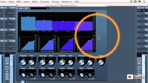 44  Adjusting the Output Gain (Multiband Compressor) - Cubase 5 Mastering