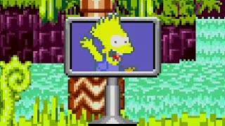 Famous Homer CD (Sonic CD Mod) by DZTVE - Full Longplay as Bart with All Time Stones Wealth