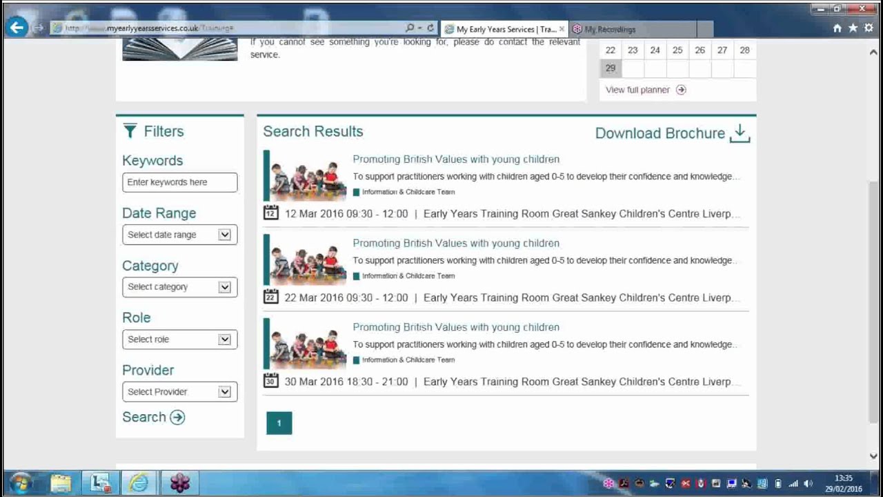 Tutorial Browse Book And Edit Training Using My Early Years Services 