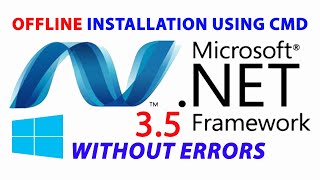How to Install Net Framework 3.5 on Windows 10 Offline Installer Without CD or Errors 0x800f081f