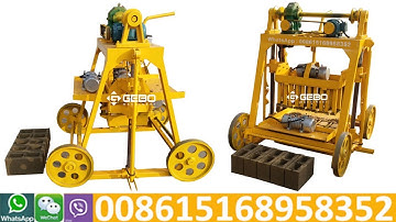 Gebo Machinery QT40 3B QMY4 45 movable egg laying block machine for sale