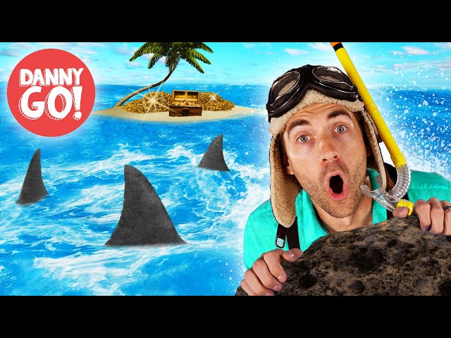 Sharks in the Water! 🦈 | Floor is Lava Game | Brain Break | Danny Go! Dance Songs for Kids class=