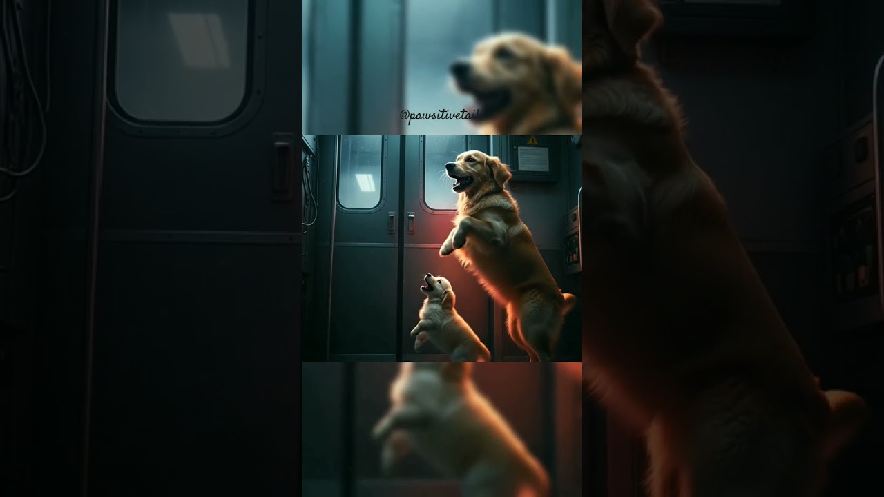 Golden Retriever & Puppy Stop Train and Save Passengers🐕 | Hero Dog Story