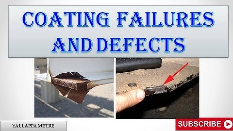 Top 42 Common Coating defects, causes & Prevention.