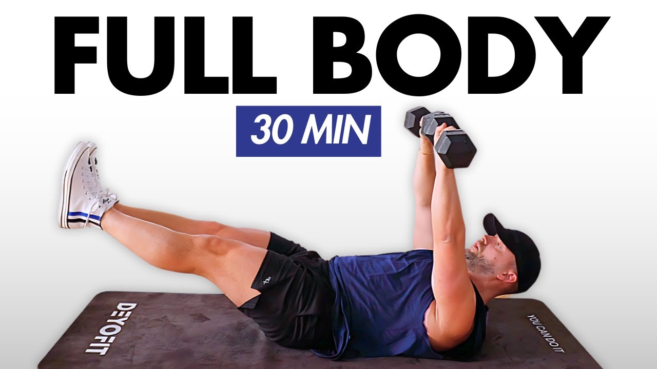 30 Min Full Body Strength Workout – Dumbbells Only | No Jumping, No ...