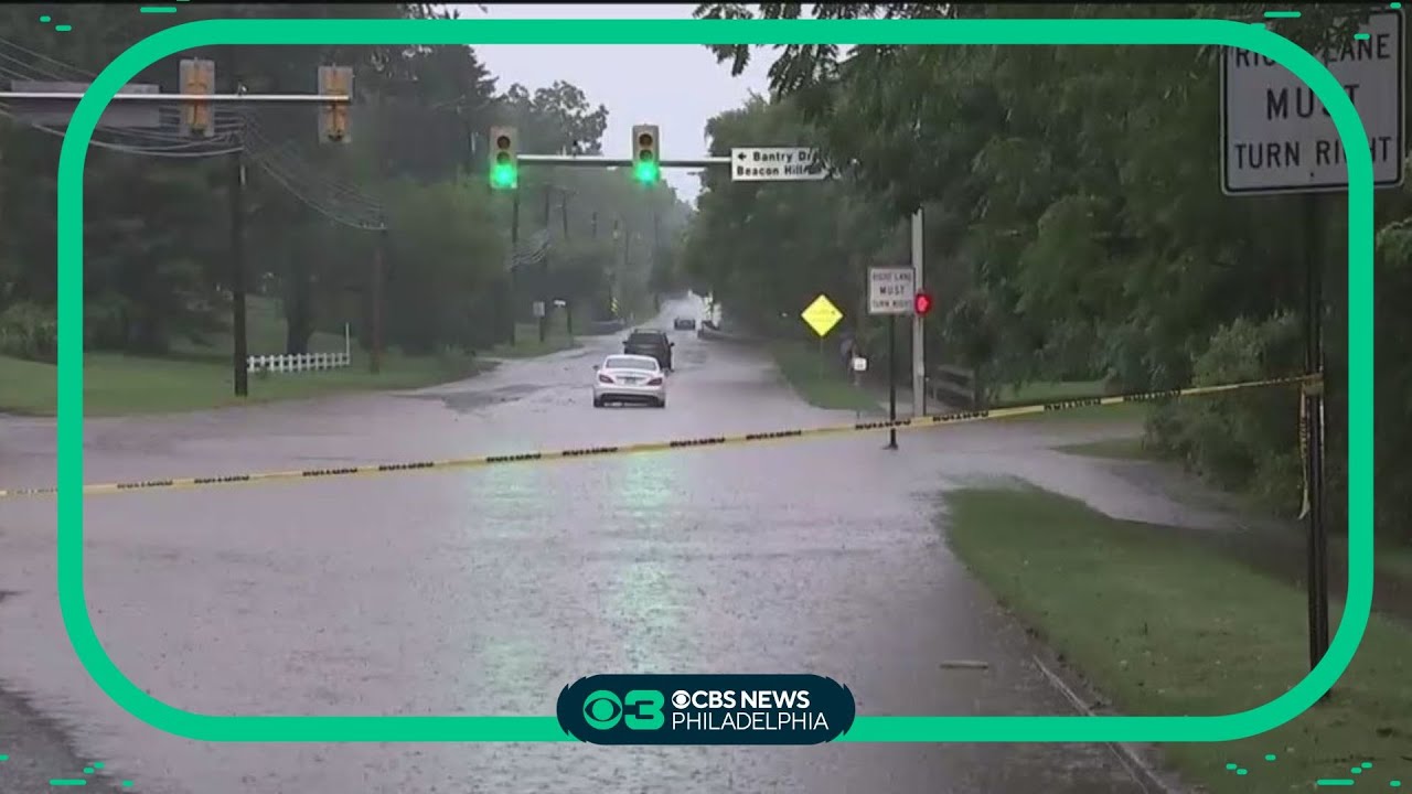 Rain causes issues in Montgomery County - YouTube