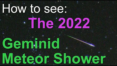 How to see the Geminids Meteor Shower 2022
