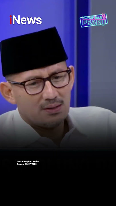 Akan Hadapi Prabowo di Pilpres 2024, Sandiaga Uno: Tidak Ada Ruang Baperan #shorts