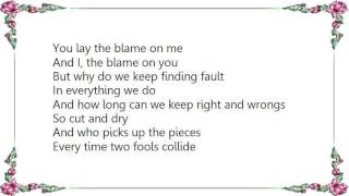 Kenny Rogers - Every Time Two Fools Collide With Dottie West Lyrics