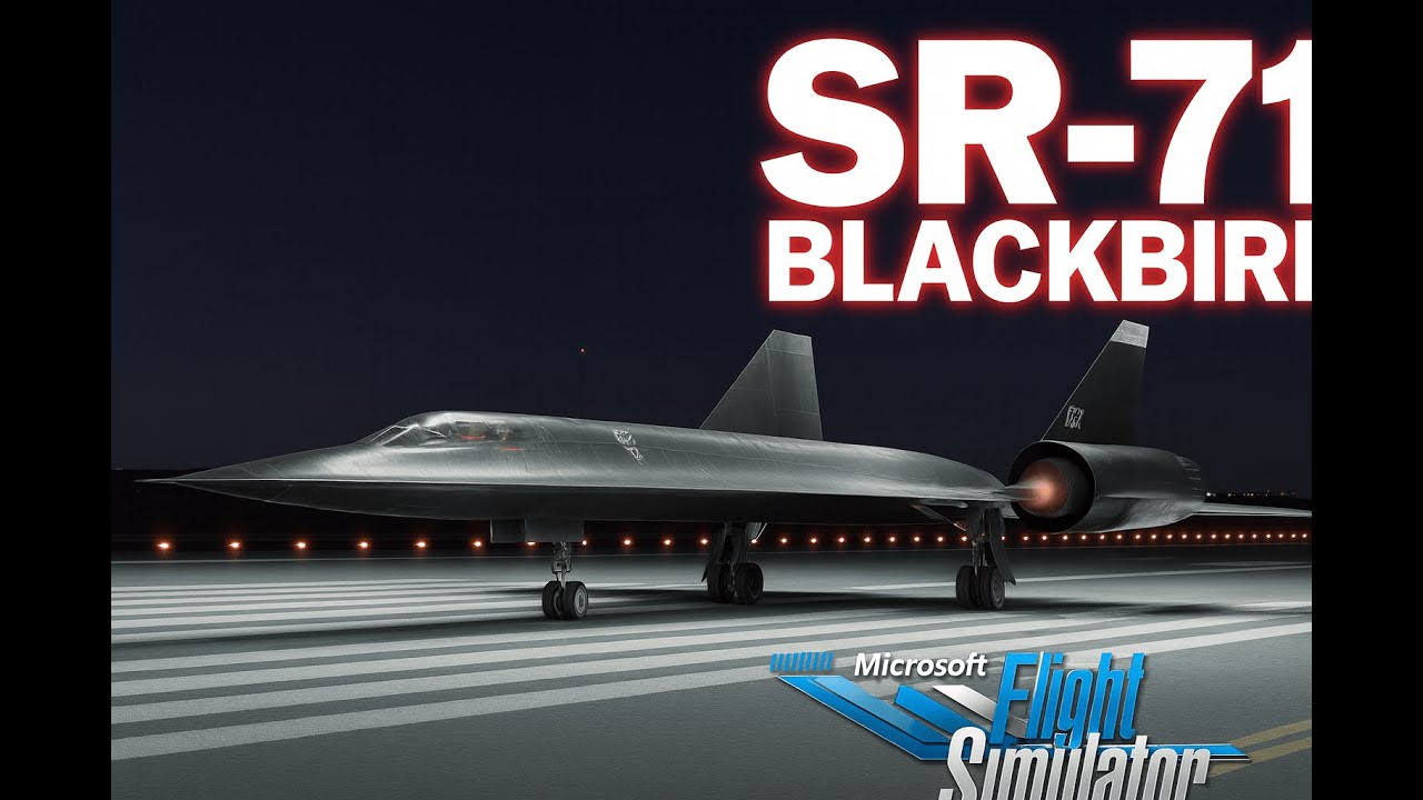This SR-71 in MSFS Looks Insane at Night