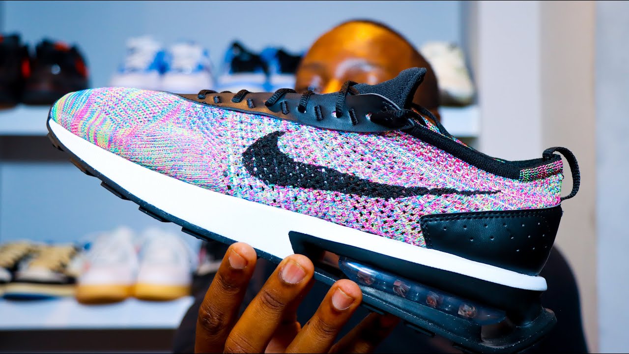 Zeep Afgrond Drijvende kracht Air Max Flyknit Racer Multi Green Pink On Foot Sneaker Review Sustainable  Schopes 029 DJ6106 300 - YouTube