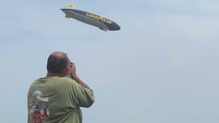Blimp stunts at EAA AirVenture 2021 airshow