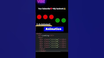 Loading Animation using #html and #css #webdevelopment #webdesigner #frontend #coding  #animation