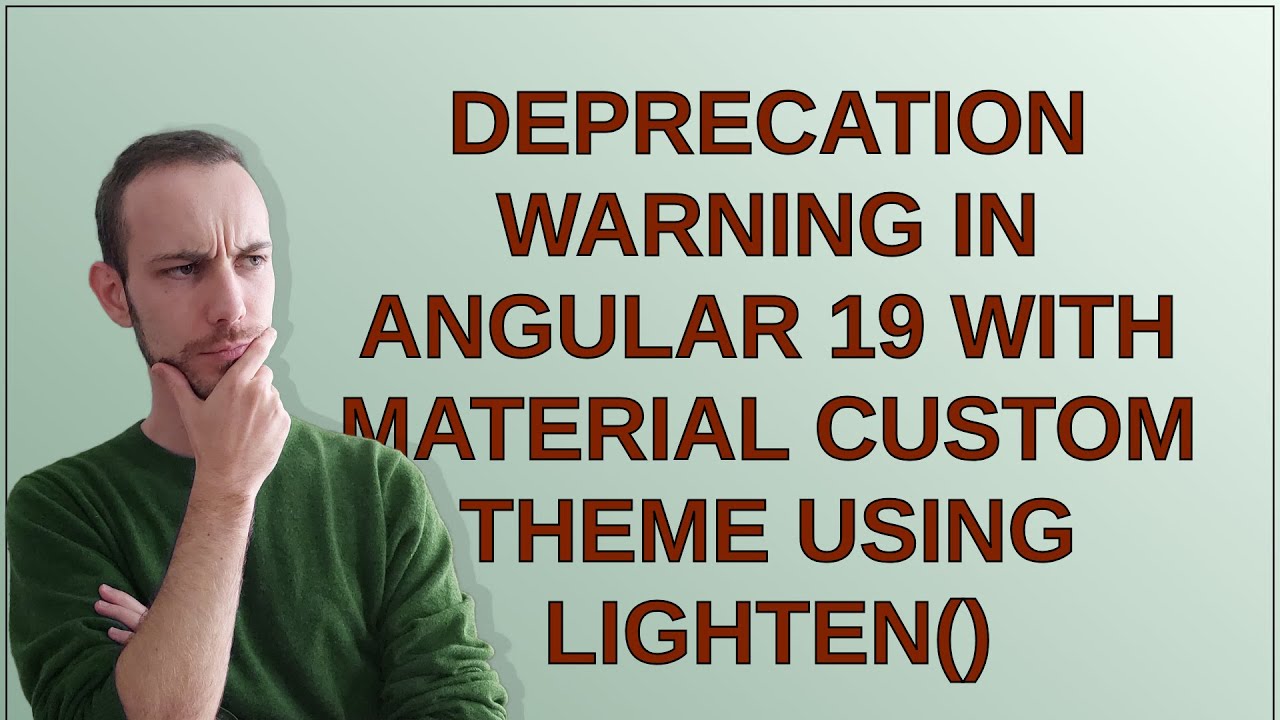 Deprecation Warning in Angular 19 with Material Custom Theme Using lighten()
