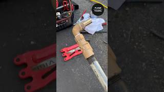 Prepping an exterior hose hydrant for install #shortsvideo #diy #plumb #plumbing #homeimprovement