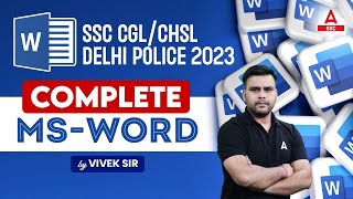 SSC CGL, CHSL, Delhi Police 2023 | Complete MS-Word By Vivek Sir screenshot 5