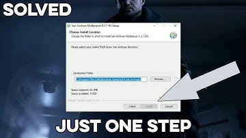 Cannot Install GTA SAMP | install button is faded |