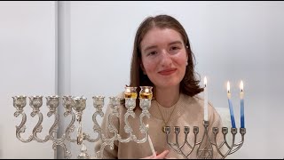 How to light the Chanukah candles + prayers in Hebrew and transliteration.