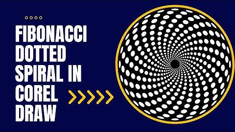How To Make Fibonacci Dotted Spiral In Corel Draw|All In One Place