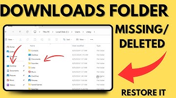 Restore Downloads Folder in Windows 11/10 Accidentally Deleted Downloads Folder