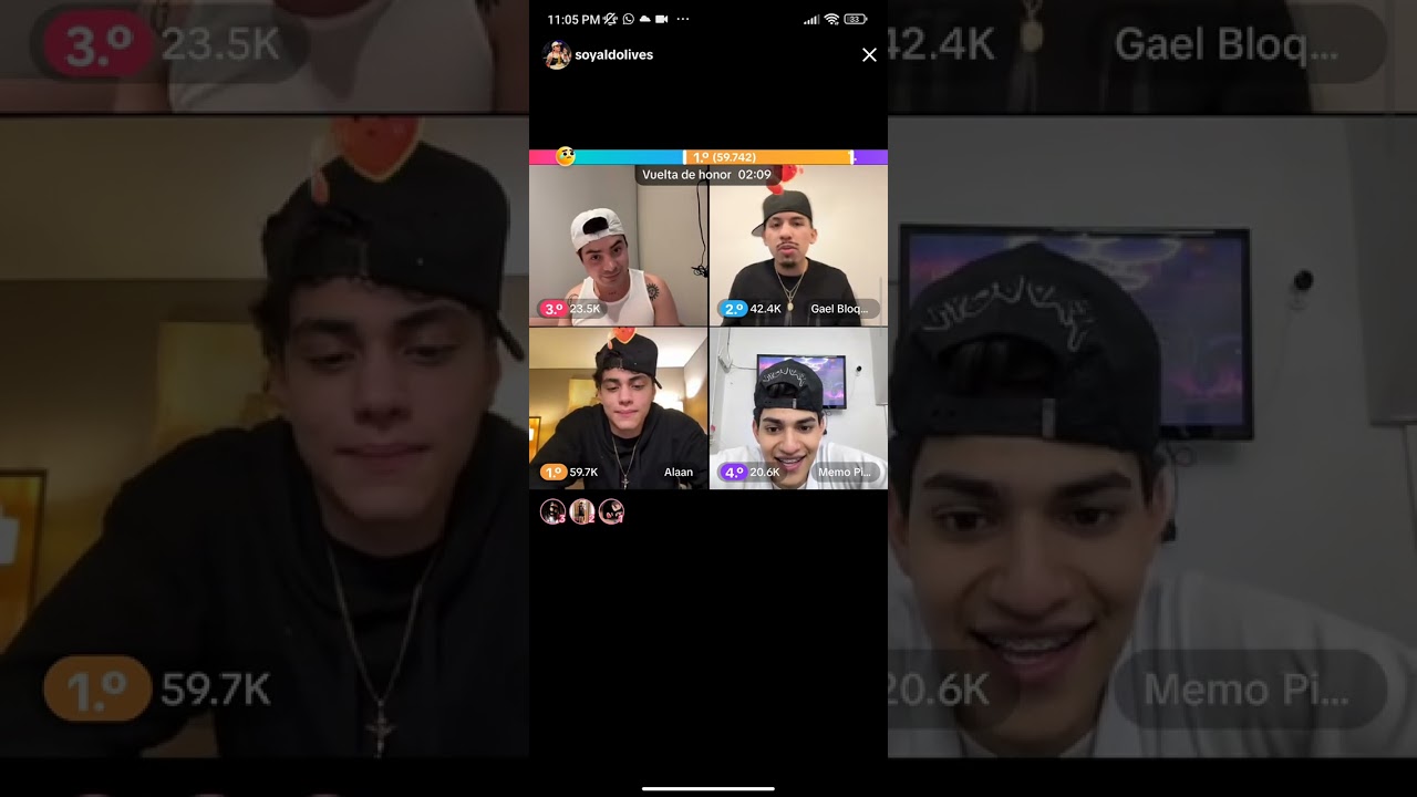 Live de tik tok,Memo piña,Gael bloqueado,Alan Arrieta y Aldo Arturo(Aldo terminan con marquitos)