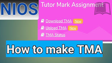 How to Create a Tutor Marked Assignment (TMA) for NIOS | TMA Answers