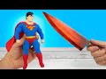 Glowing 1000 degree KNIFE VS STRETCH SUPERMAN and other EXPERIMENTS