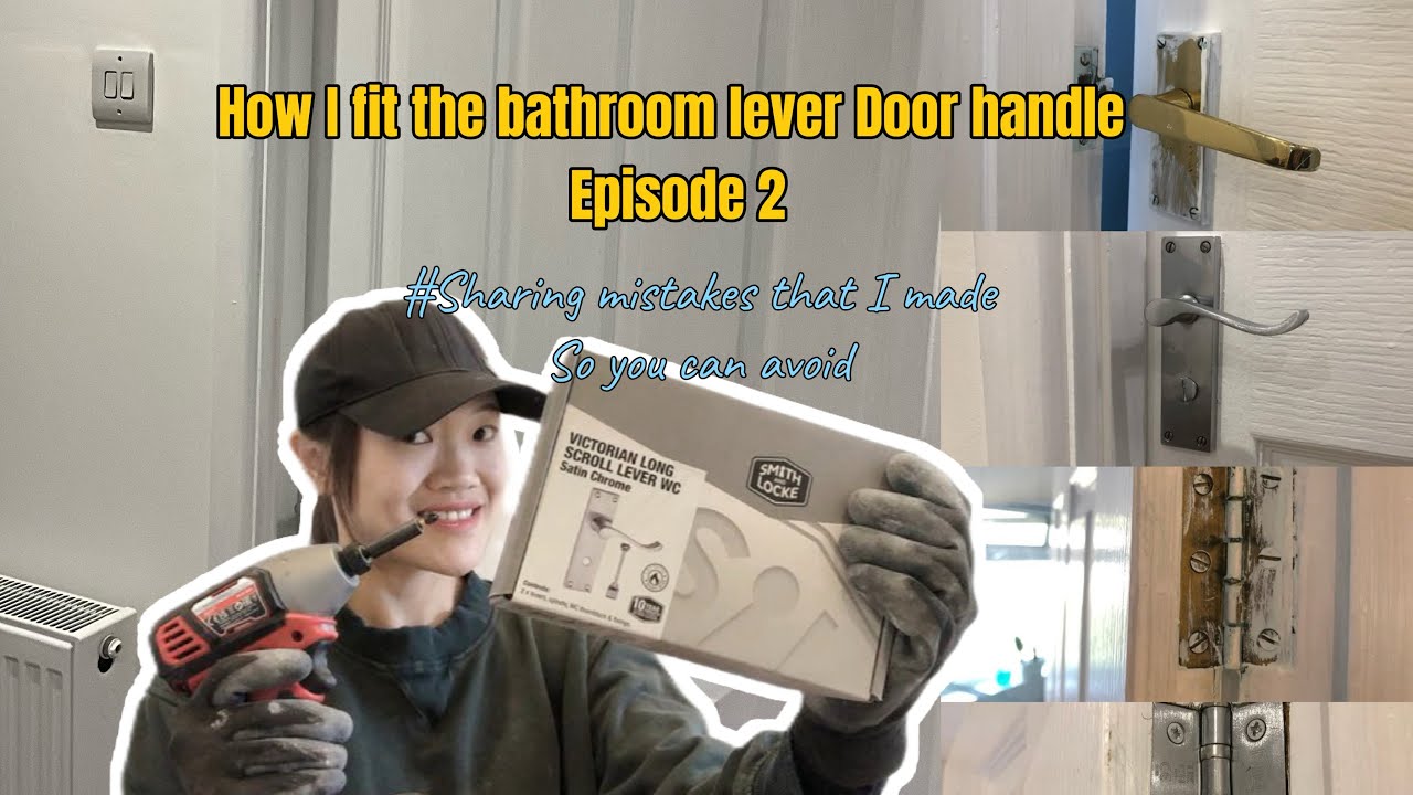 How to fit bathroom lever door handle (Episode 2) YouTube