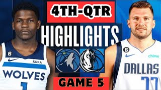 Minnesota Timberwolves vs. Dallas Mavericks - Game 5 Highlights 4th-QTR | WCF | 2024 NBA Playoffs