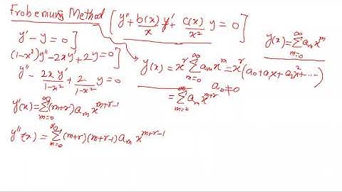 Lecture 2020 10 12 Frobenius Method