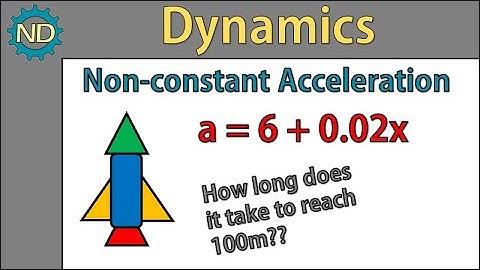 Dynamics - Non constant acceleration (function of position)