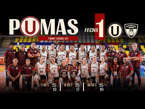 DEBUT Y TRIUNFO DE LAS PUMAS EN LA LPV 🔴🟡 | Universitario 3 - 0 Deportivo SOAN | Universitario voley