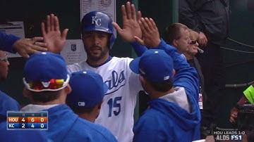HOU@KC Gm2: Rios comes in to score on a double play