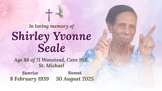 A Service of Thanksgiving for the Life of Shirley Yvonne Seale