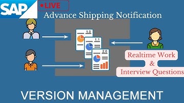 ADVANCE SHIPPING NOTIFICATION || VERSION MANAGEMENT #sapmm