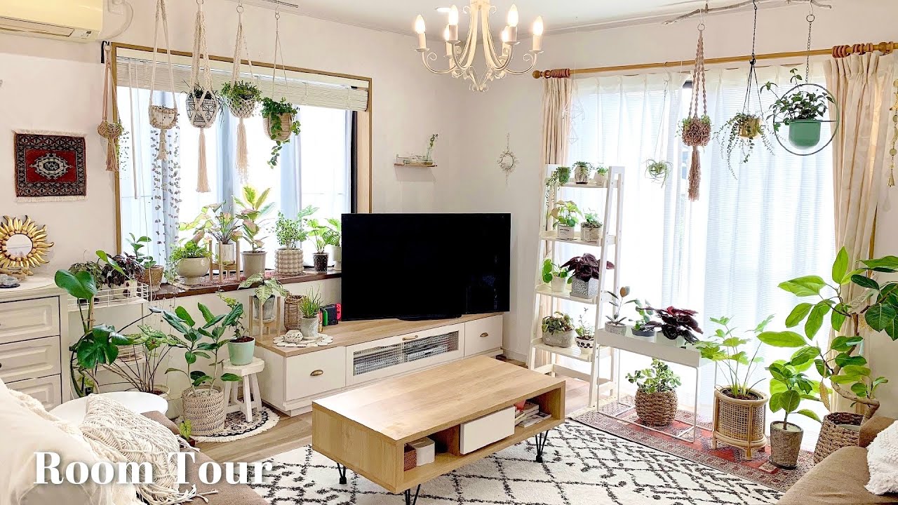 SUB[Japanese room tour] A house surrounded by foliage plants and favorite things