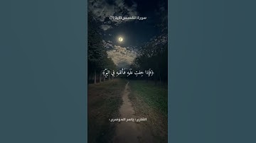 اذكر الله يذكرك ♥️#القارئ ياسر الدوسري#تلاوة هادئة ومريحة#حالات واتس اب#قران كريم